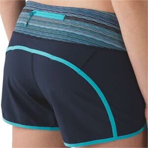 Lululemon Run Times Short Inkwell Space Dye Twist Naval Blue Peacock Blue 4